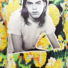 LOUIS VUITTON David Sims 2022 Runway floral jacquard portrait sweater XS