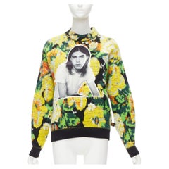 LOUIS VUITTON David Sims 2022 Runway floral jacquard portrait sweater XS