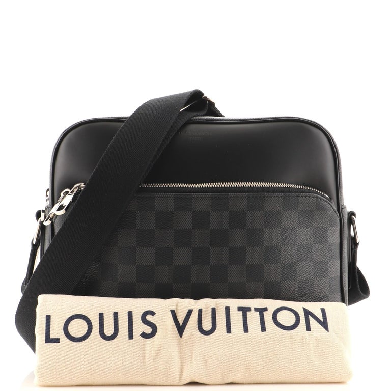 Louis Vuitton Dayton Reporter Bag Damier Graphite PM Black