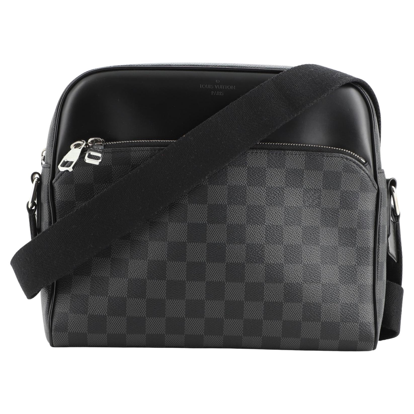 Louis Vuitton Damier Graphite Dayton PM Messenger Shoulder Bag Free Shipping