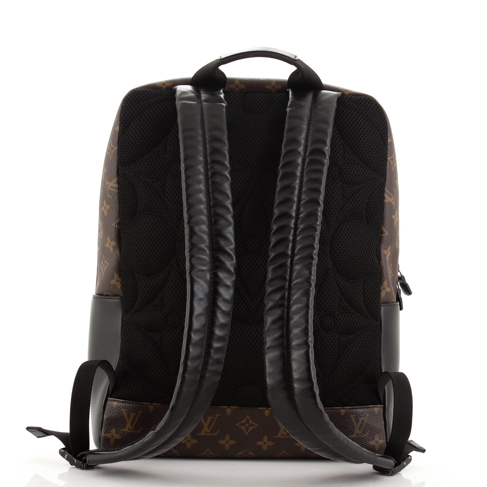 Dean Rucksack aus Makassar-Leinwand mit Monogramm von Louis Vuitton im Zustand „Gut“ in NY, NY