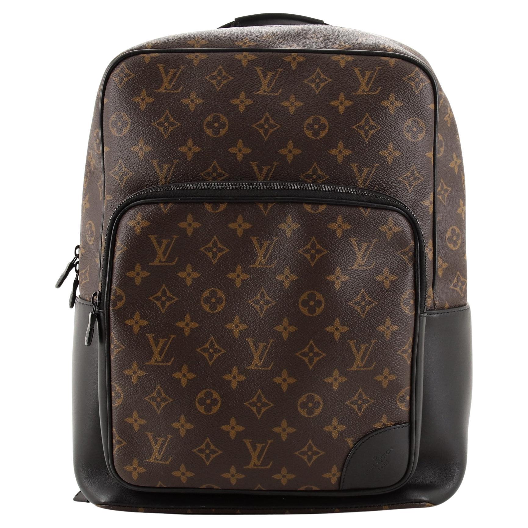 Louis Vuitton LV Dean backpack with blue Brown Leather ref.310002 - Joli  Closet