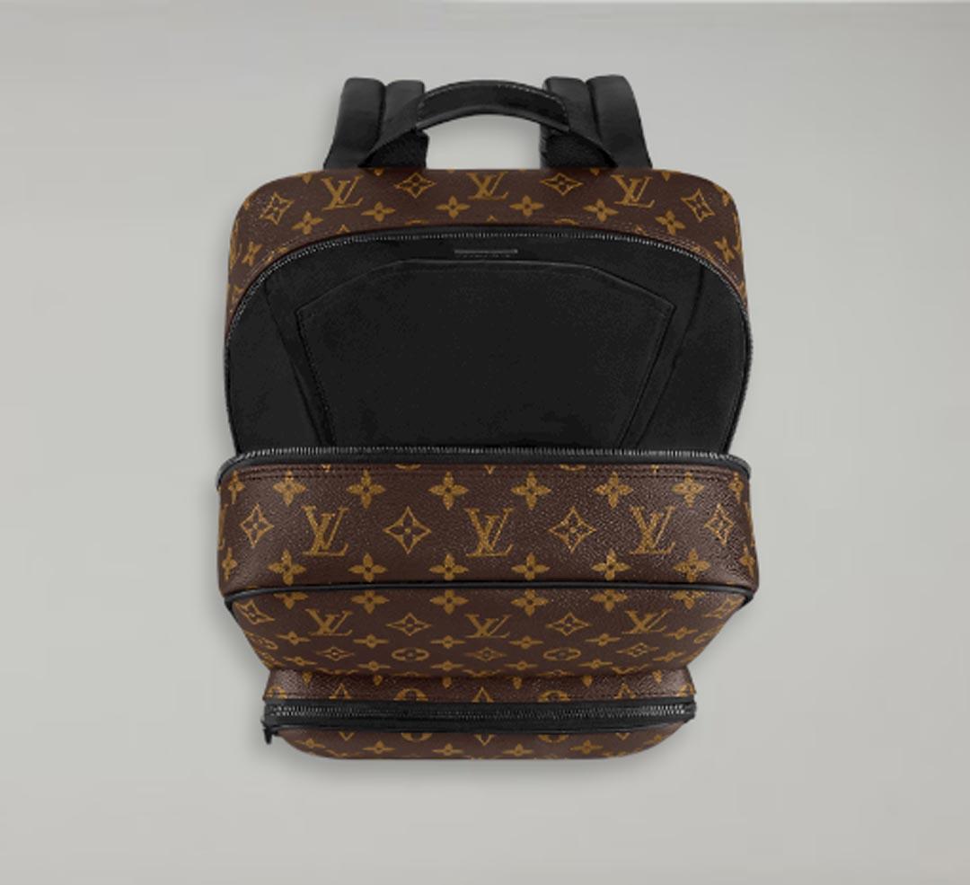 Louis Vuitton LV Dean backpack with blue Brown Leather ref.310002 - Joli  Closet