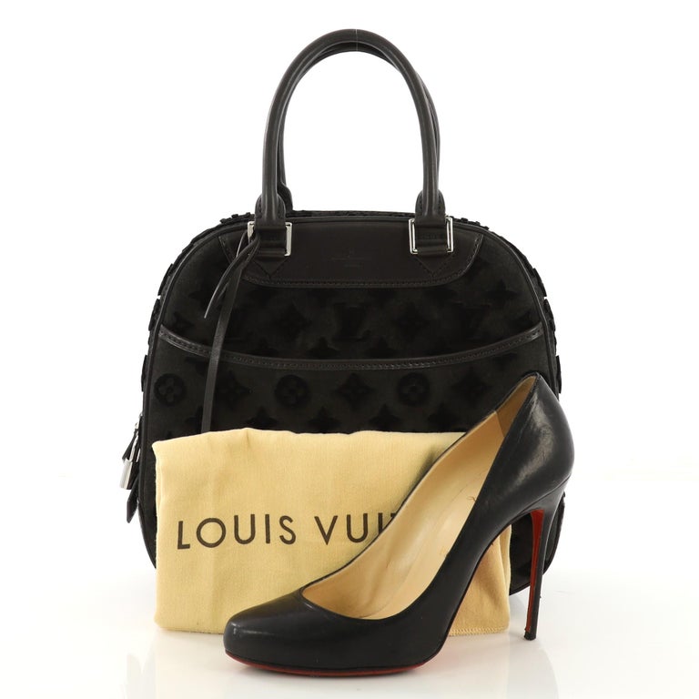 Louis Vuitton Limited Edition Rouge Monogram Tuffetage Deauville Cube 