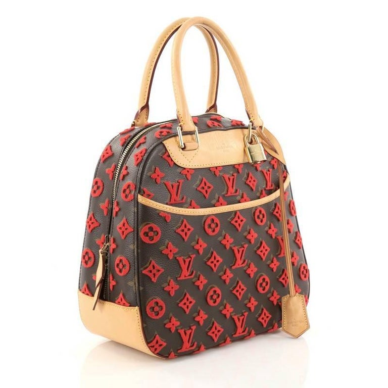 Louis Vuitton Tuffetage Deauville Cube in Red / Rouge Limited