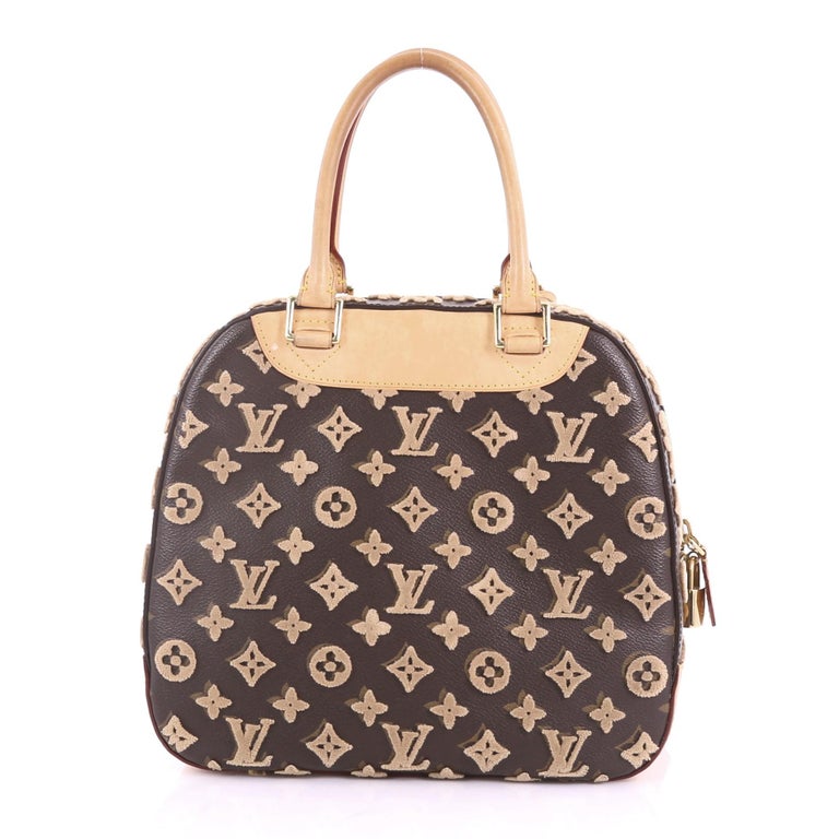 Louis Vuitton Deauville Cube Bag Limited Edition Monogram Canvas Tuffetage at 1stdibs