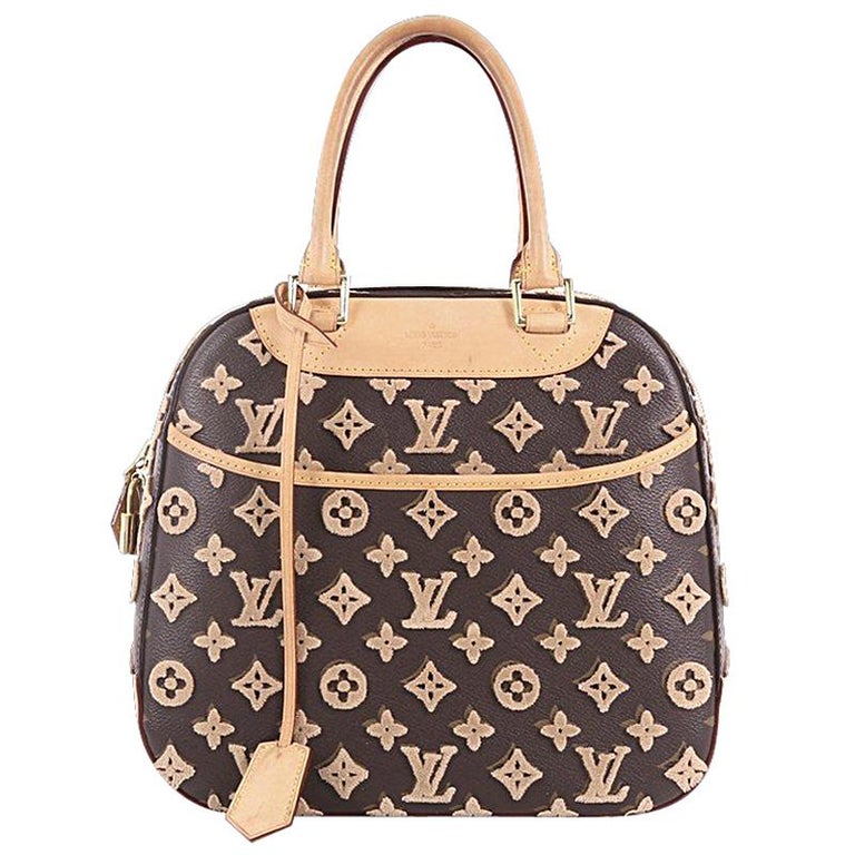 Louis Vuitton Monogram Deauville Bag GM Brown