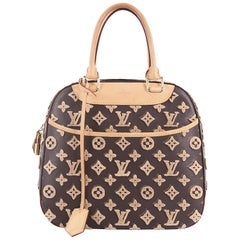 Louis Vuitton Deauville Cube Bag Limited Edition Monogram Canvas Tuffetage