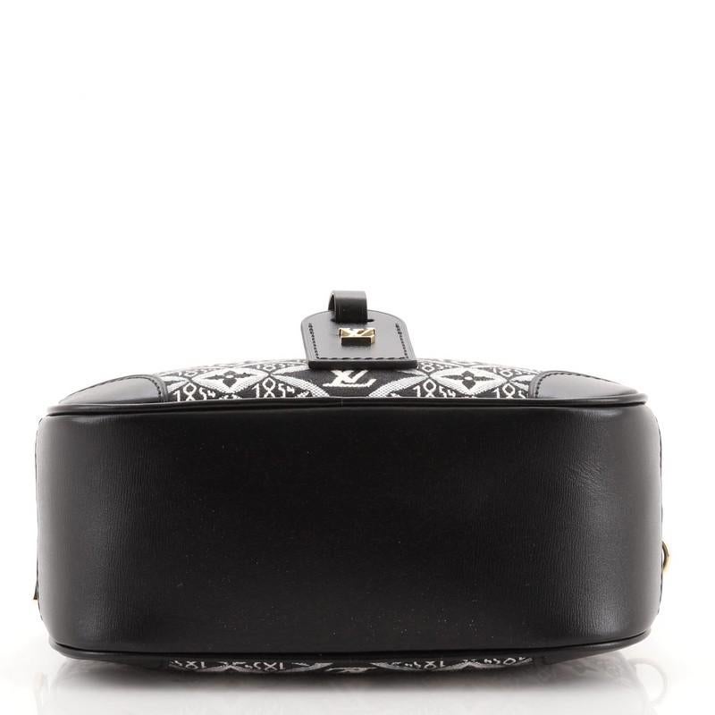 Black Louis Vuitton Deauville Handbag Limited Edition Since 1854 Monogram Jacqu