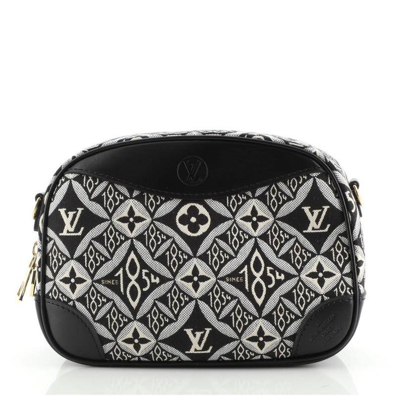 Black Louis Vuitton Deauville Handbag Limited Edition Since 1854 Monogram Jacquard Min