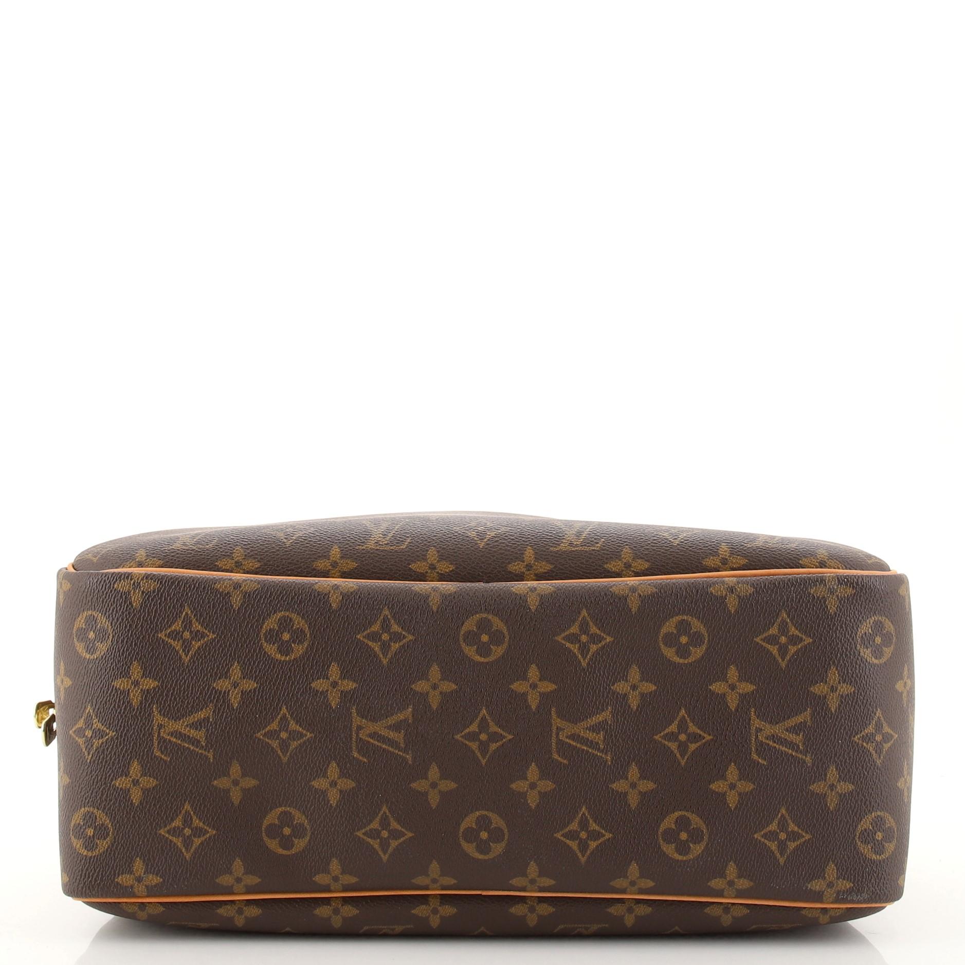 Louis Vuitton Deauville-Handtasche aus Segeltuch mit Monogramm im Zustand „Gut“ in NY, NY