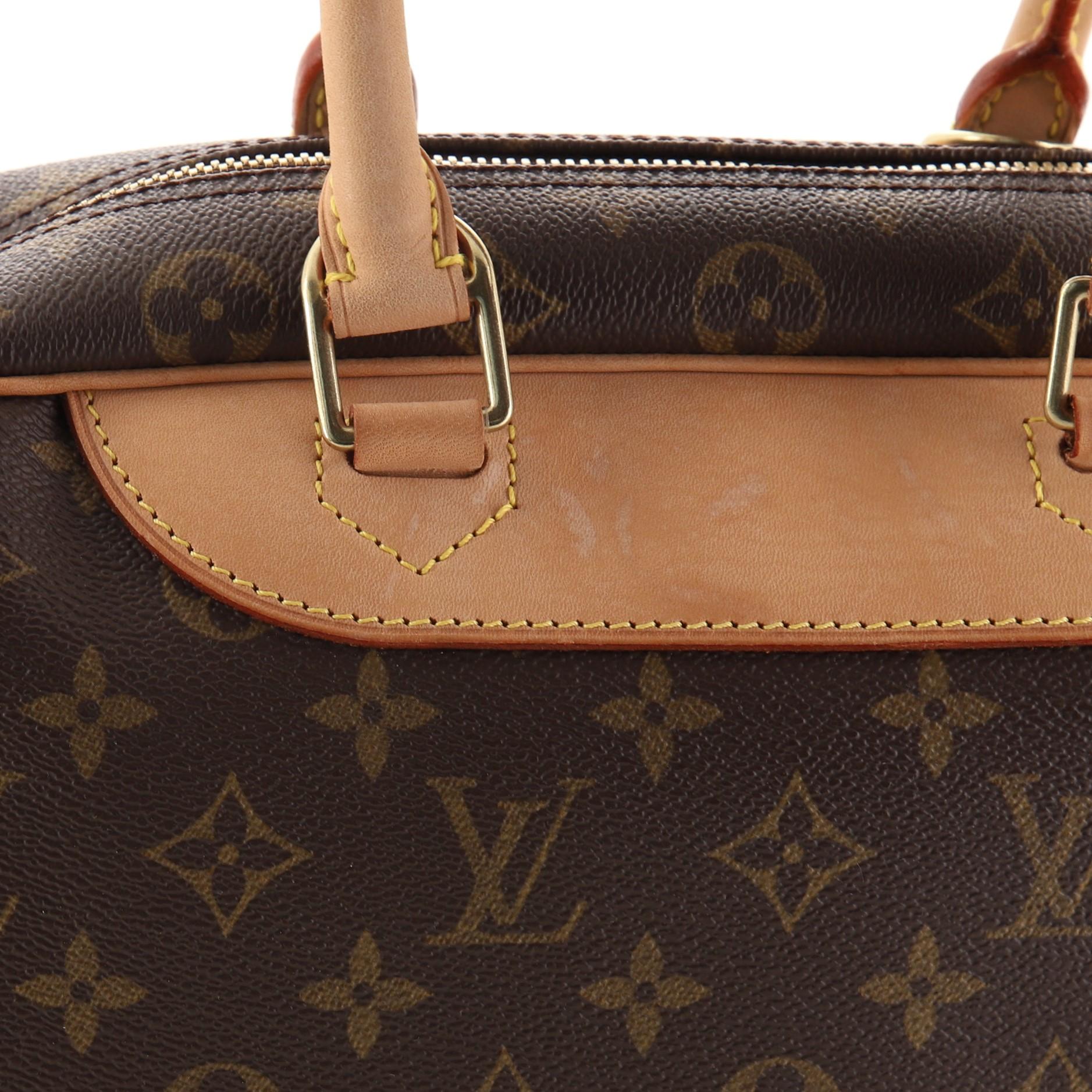 Louis Vuitton Deauville-Handtasche aus Segeltuch mit Monogramm für Damen oder Herren