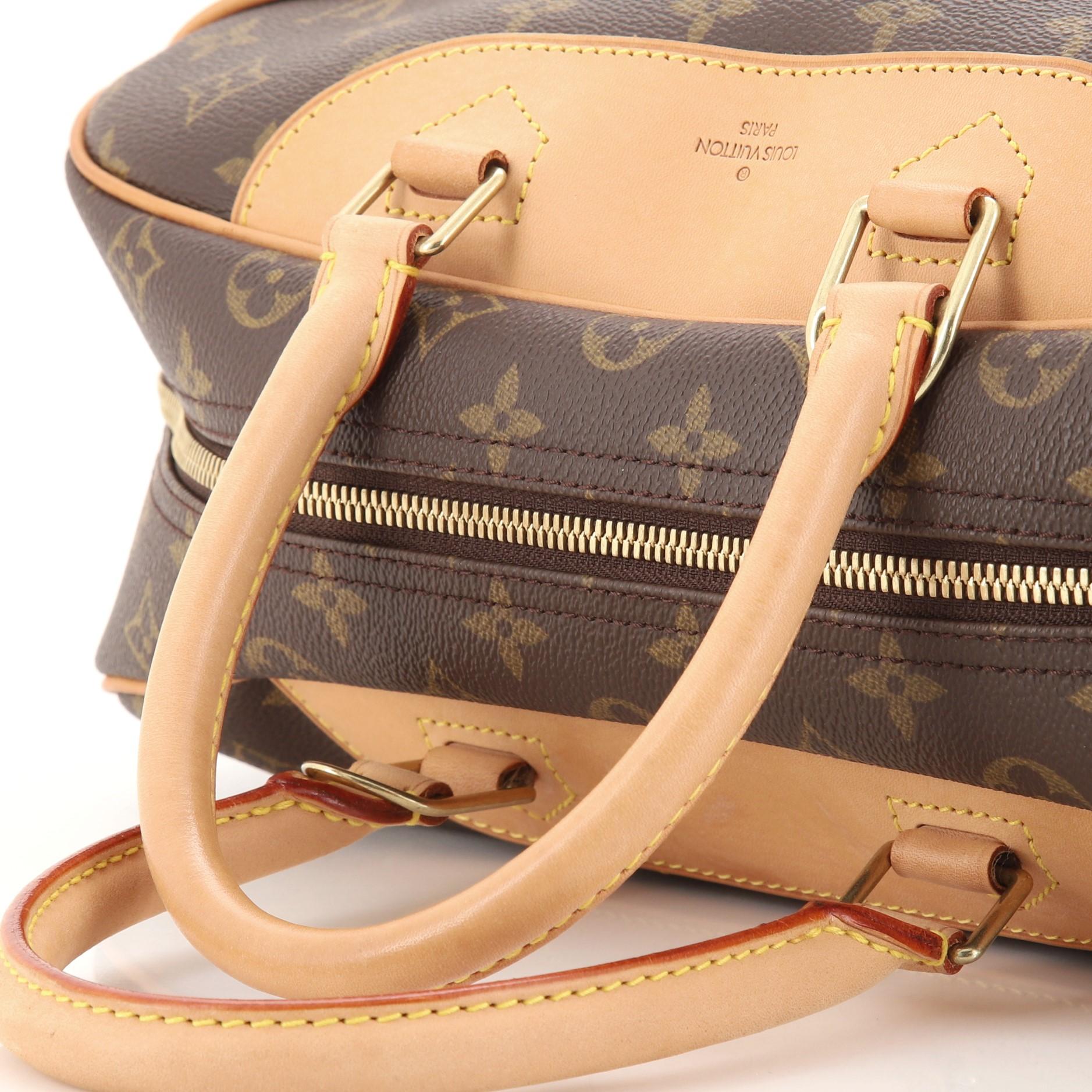 Louis Vuitton Deauville-Handtasche aus Segeltuch mit Monogramm 1