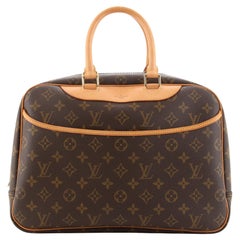 Louis Vuitton Deauville-Handtasche aus Segeltuch mit Monogramm