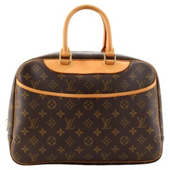Louis Vuitton Deauville-Handtasche aus Segeltuch mit Monogramm