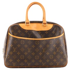 Louis Vuitton Deauville-Handtasche aus Segeltuch mit Monogramm