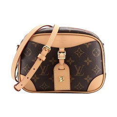 Louis Vuitton Deauville Handbag Monogram Canvas Mini