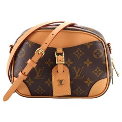 Louis Vuitton Deauville Handbag Monogram Canvas Mini
