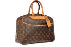 Louis Vuitton Deauville Lv Logo Monogram Top Handle Tote Bag Carry On Travel
