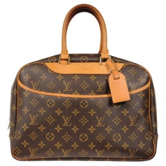 Louis Vuitton Deauville Lv Logo Monogram Top Handle Tote Bag Carry On Travel