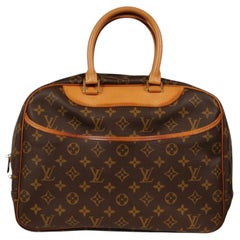 Louis Vuitton Deauville Lv Logo Monogram Top Handle Tote Bag Carry On Travel