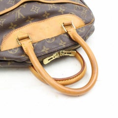 Louis Vuitton Deauville Monogram Large Bowler 866857 Brown Coated Canvas Satchel