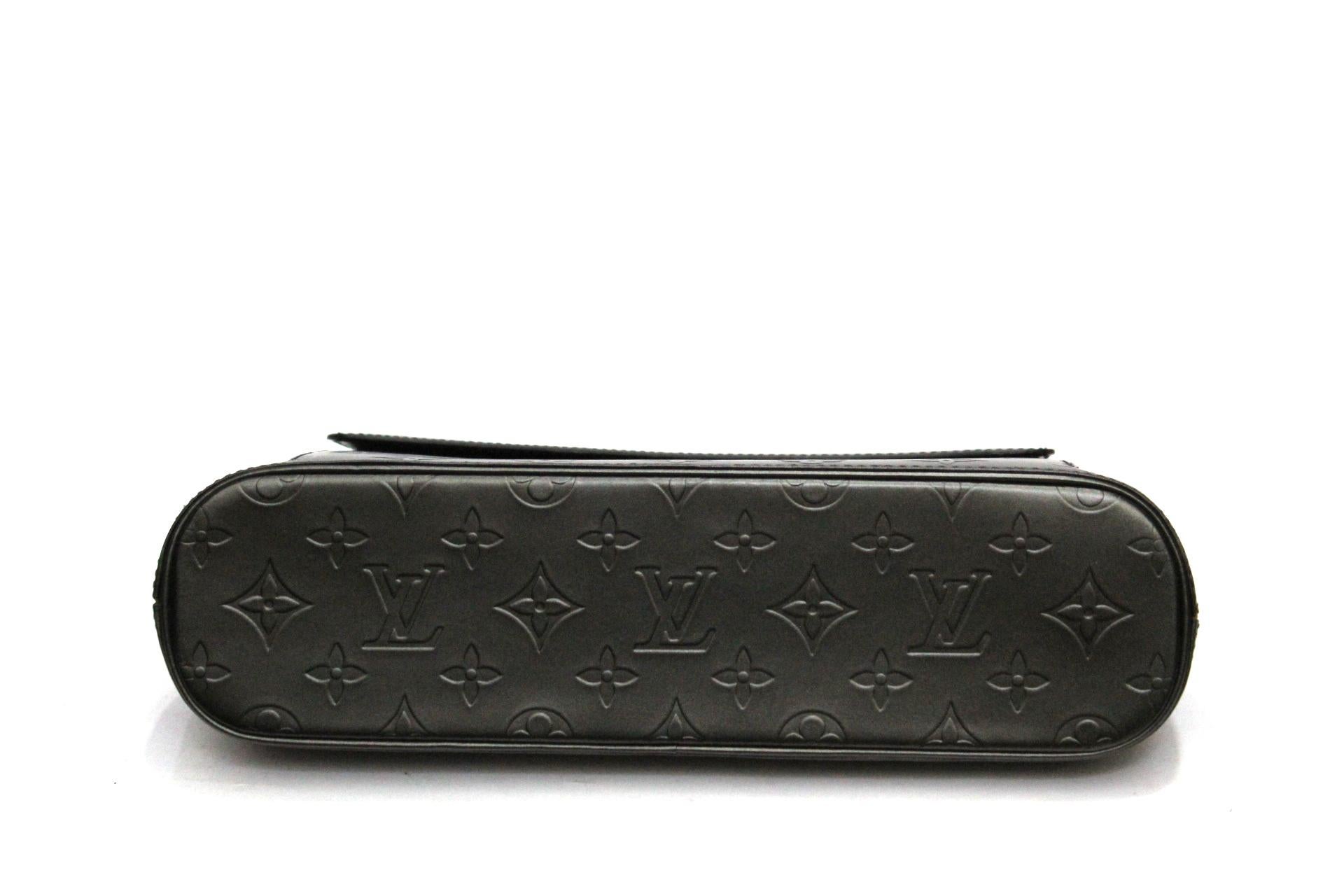 Black Louis Vuitton Deep Grey Monogram Mat Allston Bag