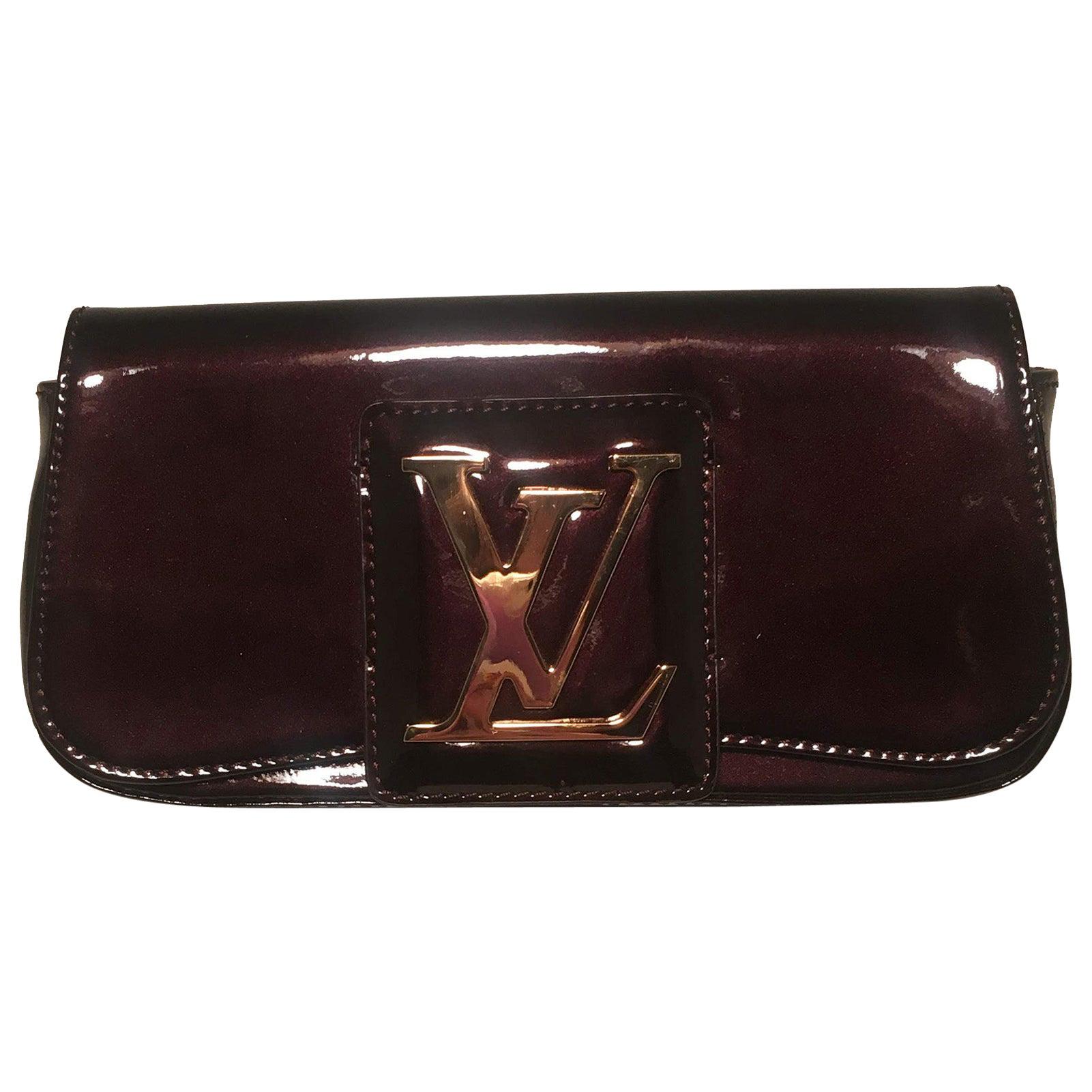 Louis Vuitton Deep Plum Aramante SoBe Patent Leather Clutch