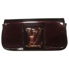 Louis Vuitton Deep Plum Aramante SoBe Patent Leather Clutch