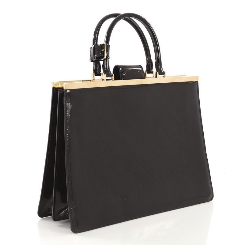 Black Louis Vuitton Deesse Handbag Monogram Vernis GM