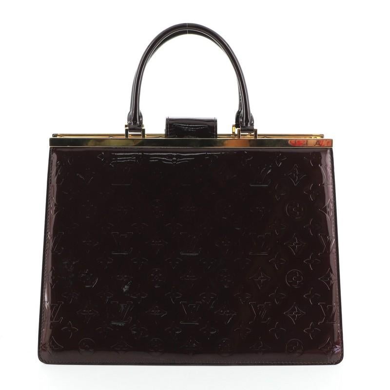 Black Louis Vuitton Deesse Handbag Monogram Vernis GM