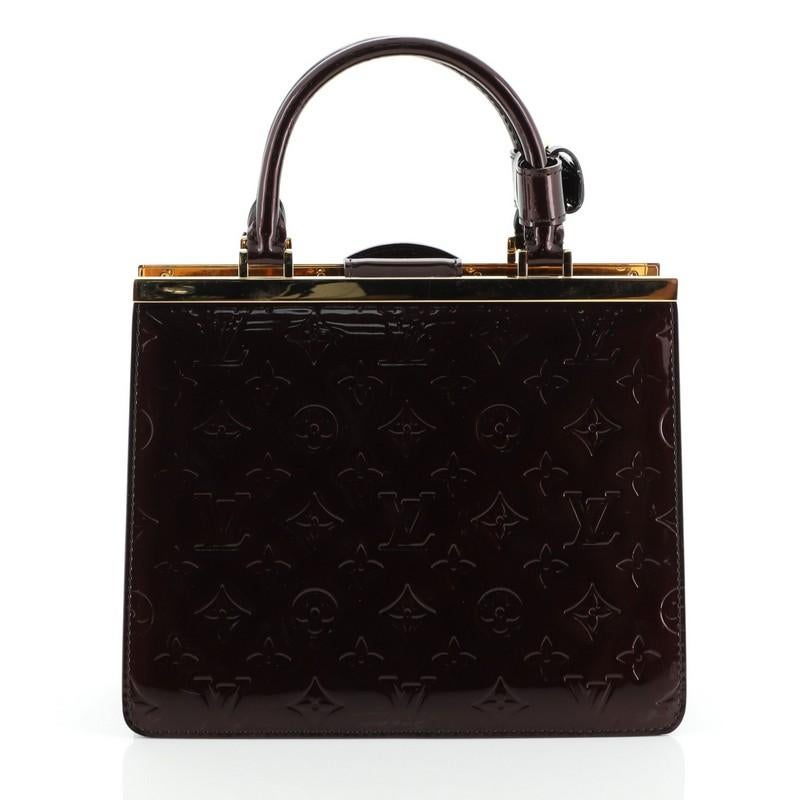 Black Louis Vuitton Deesse Handbag Monogram Vernis PM