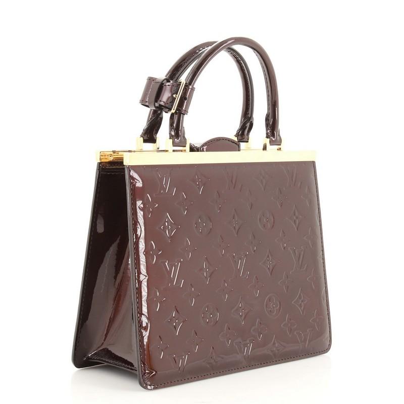 Black Louis Vuitton Deesse Handbag Monogram Vernis PM