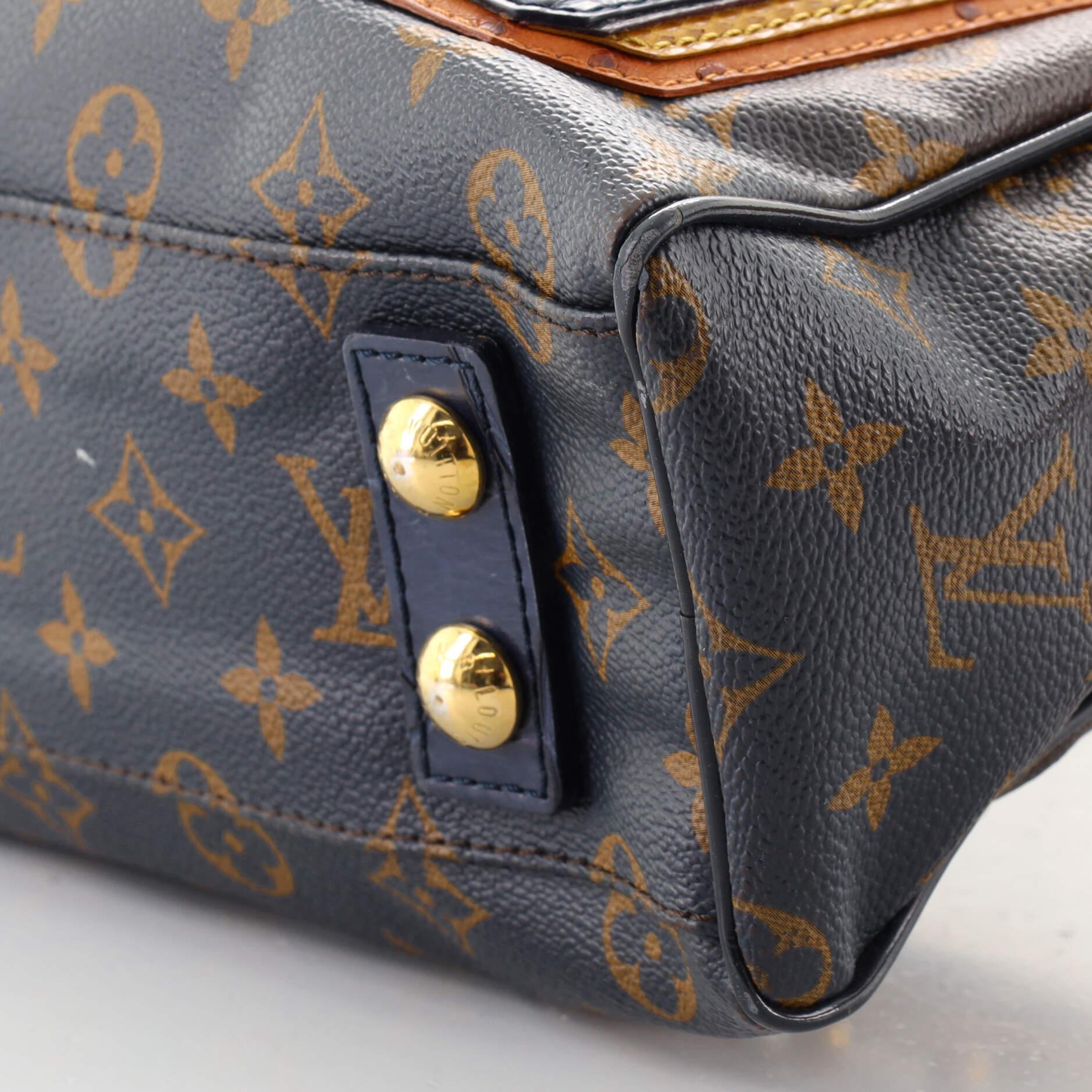 Louis Vuitton Delft Handbag Limited Edition Monogram Mirage and Exotics In Fair Condition In NY, NY