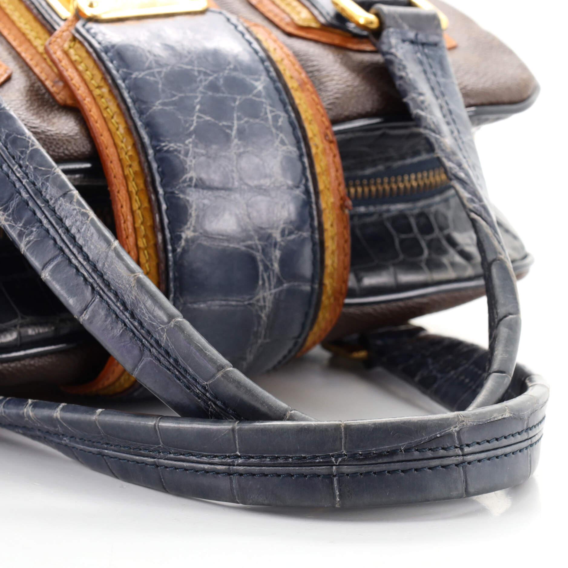 Women's or Men's Louis Vuitton Delft Handbag Limited Edition Monogram Mirage and Exotics