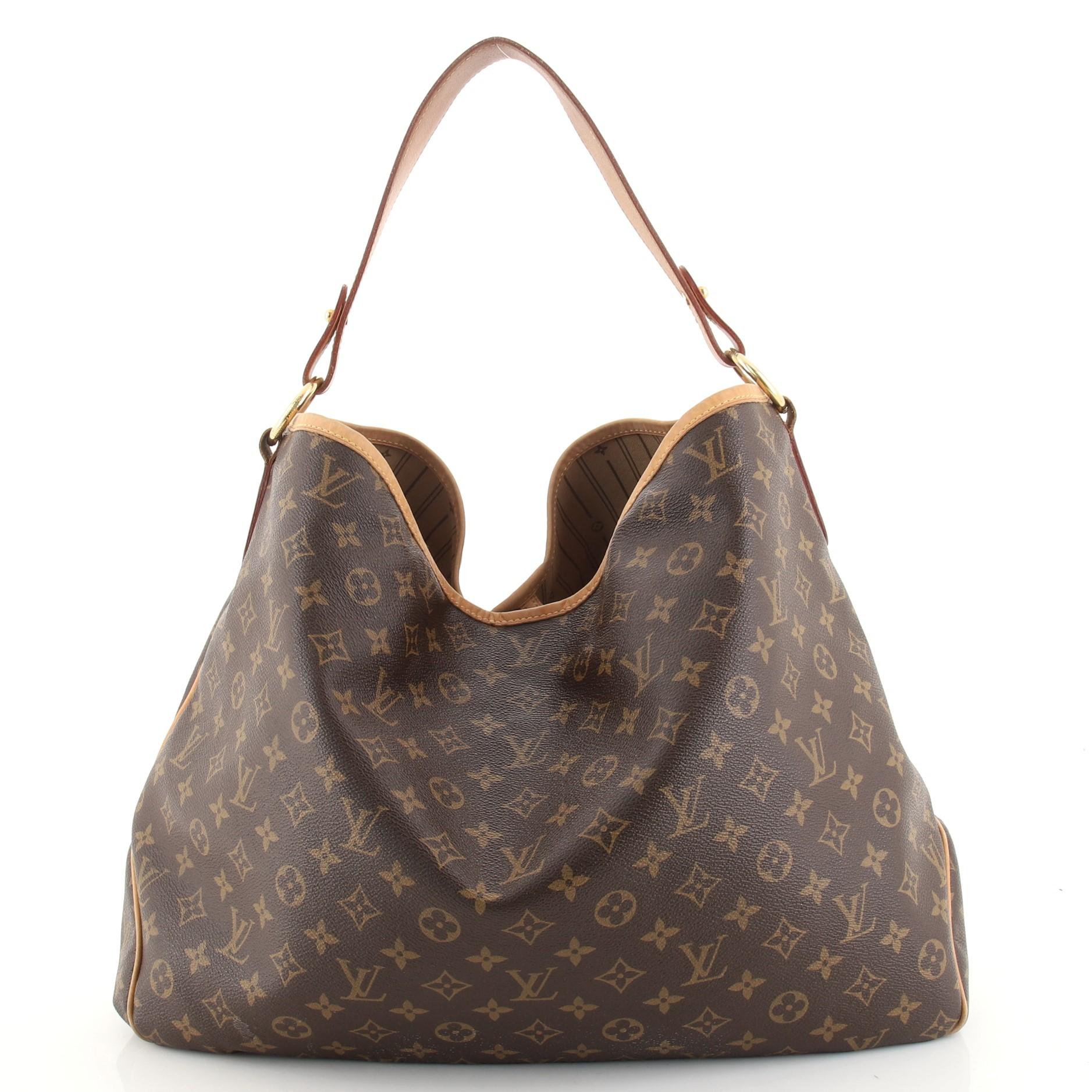 Louis Vuitton Delightful Handtasche mit Monogramm aus Segeltuch GM (Grau)