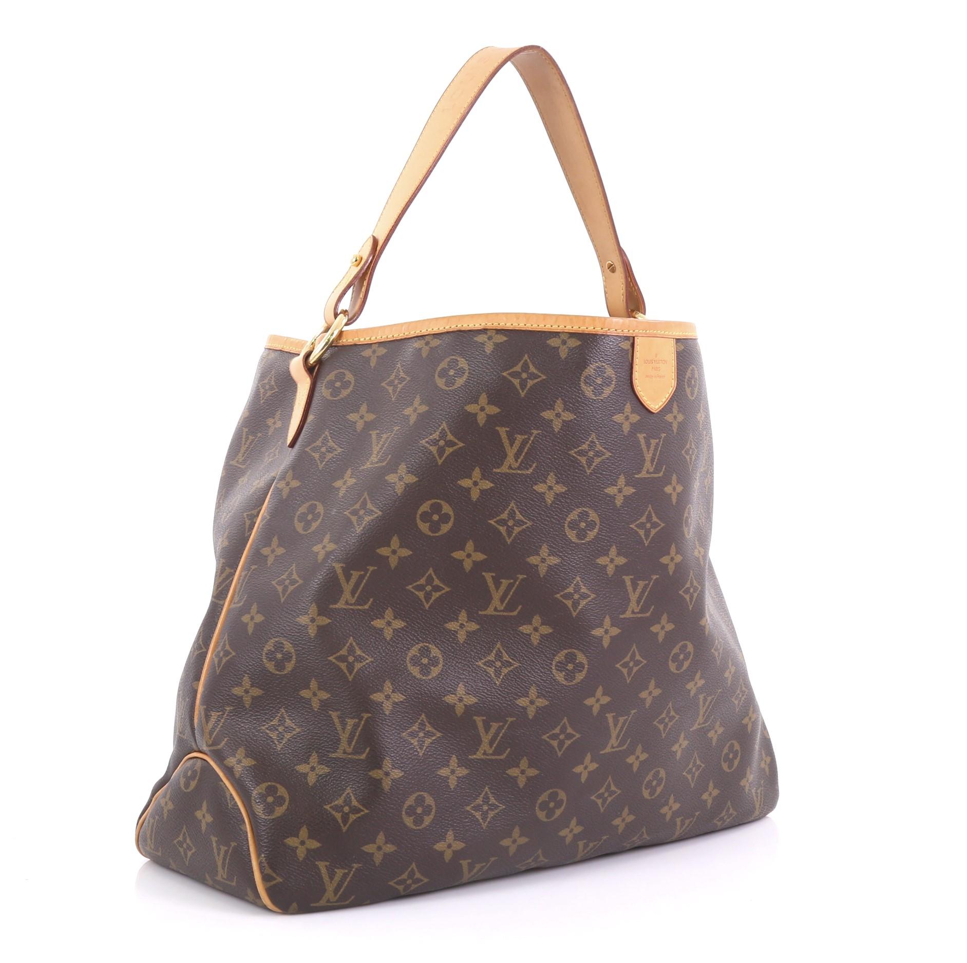 Gray Louis Vuitton Delightful Handbag Monogram Canvas MM