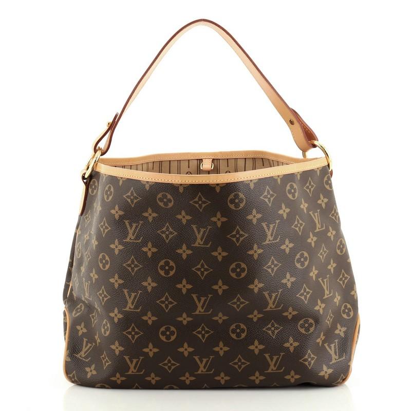 Black Louis Vuitton Delightful Handbag Monogram Canvas MM