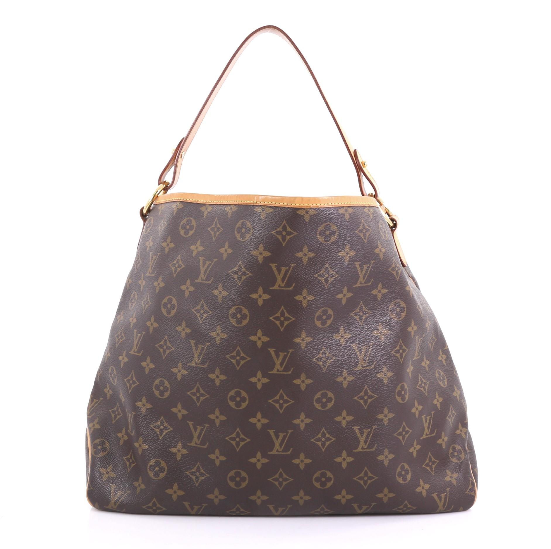 Louis Vuitton Delightful Handbag Monogram Canvas MM In Good Condition In NY, NY