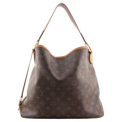 Louis Vuitton One Handle Flap Bag Monogram Canvas and Leather MM at 1stDibs