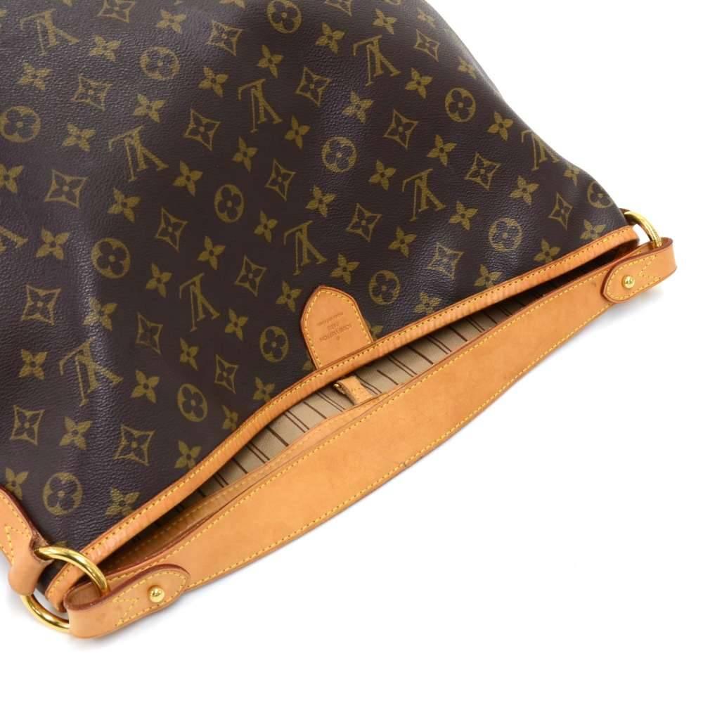 Louis Vuitton Delightful MM Monogram Canvas Shoulder Tote Bag 1