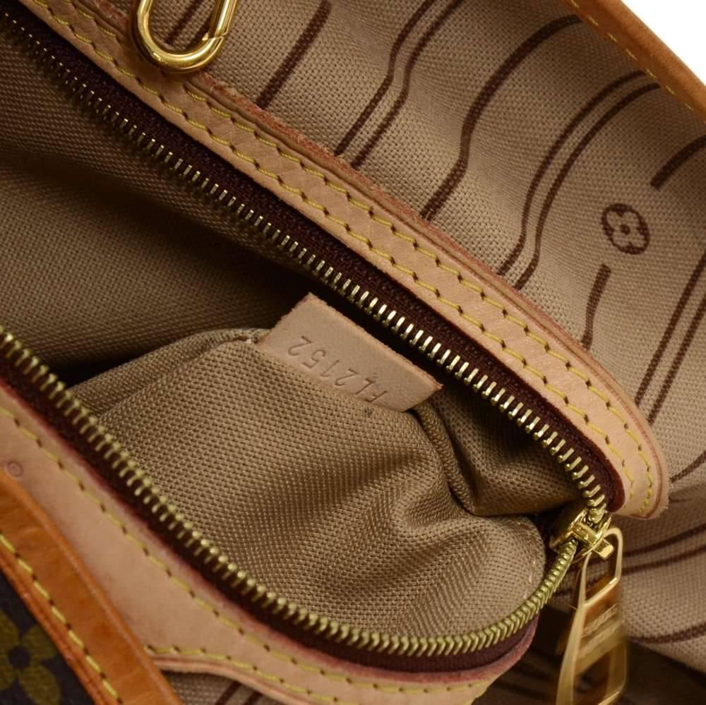 Louis Vuitton Delightful MM Monogram Canvas Shoulder Tote Bag 3