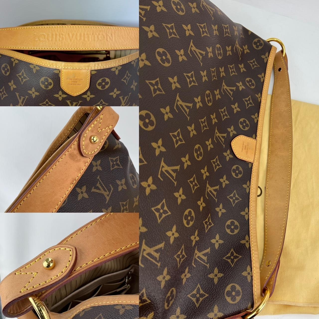 Louis Vuitton Delightful MM Tote Monogram Canvas Shoulder Bag added insert  3
