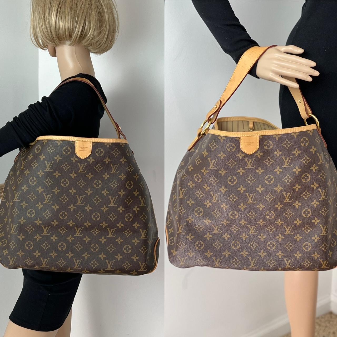 Louis Vuitton Delightful MM Tote Monogram Canvas Shoulder Bag added insert  4