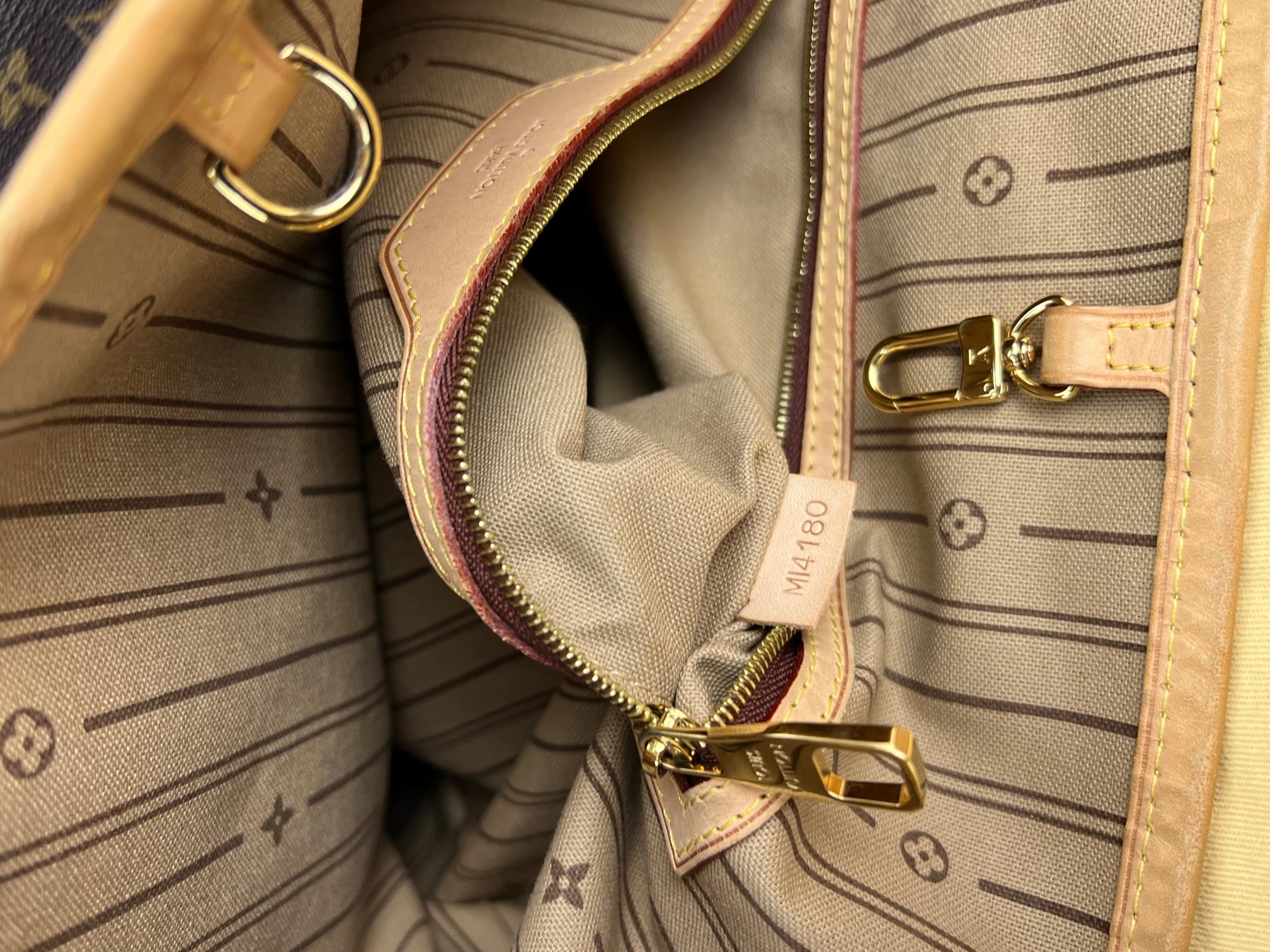 Louis Vuitton Delightful MM Tote Monogram Canvas Shoulder Bag added insert  1