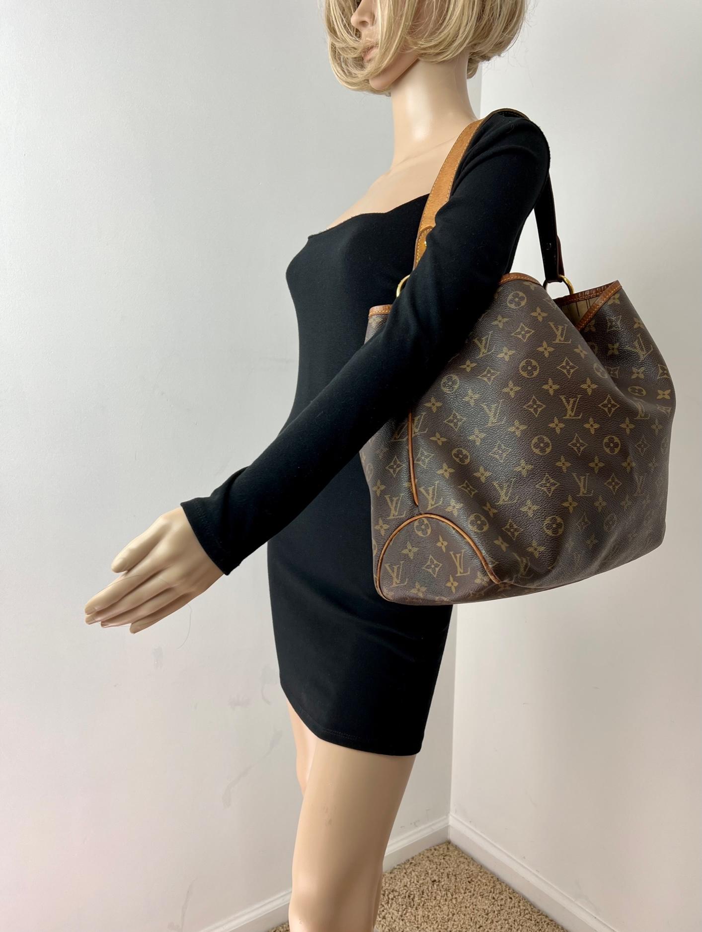 Women's Louis Vuitton Delightful MM Tote Monogram Canvas Shoulder Bag