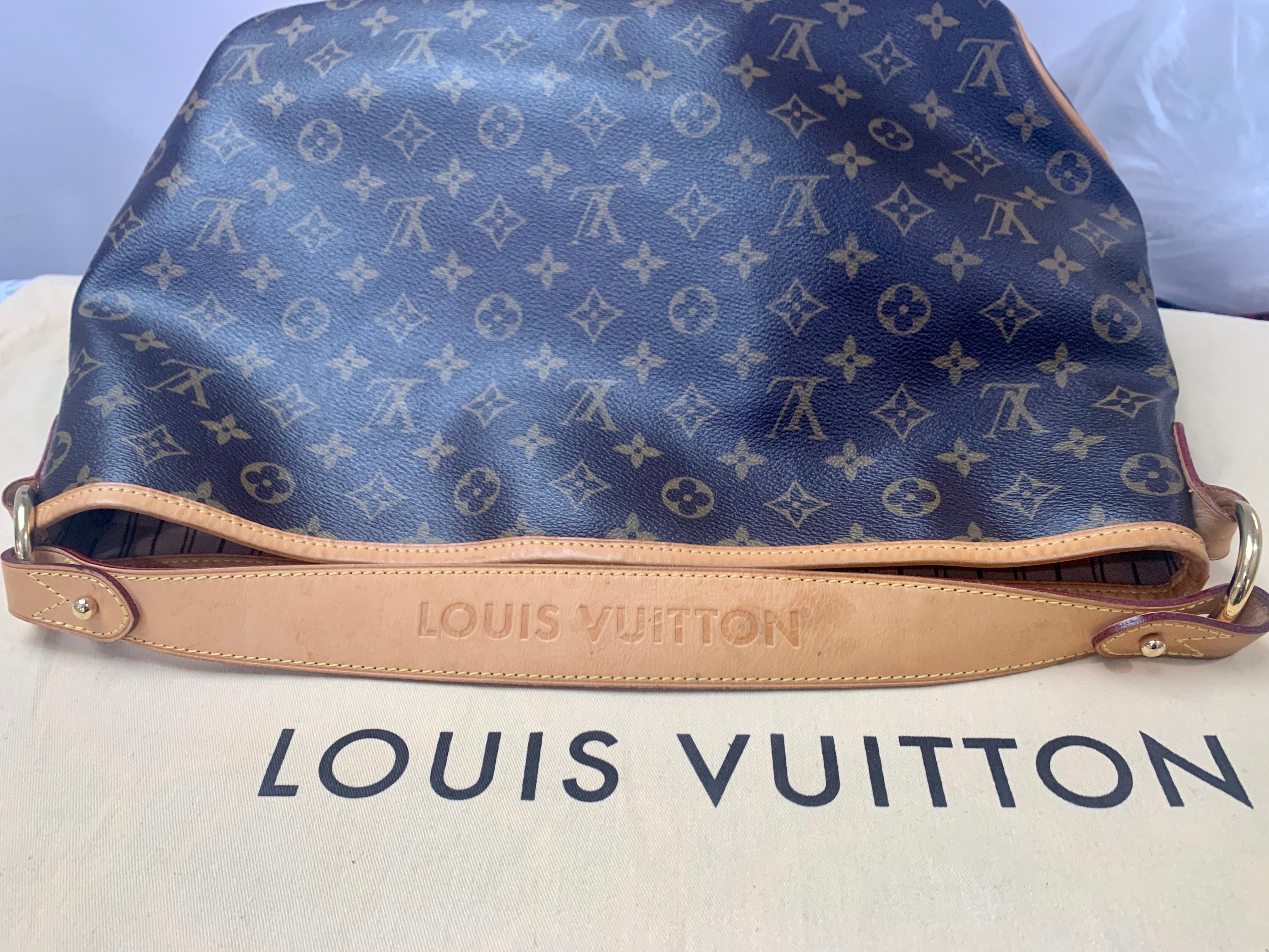 Louis Vuitton Delightful Monogram Pm  Brown Tote In Good Condition In New York, NY