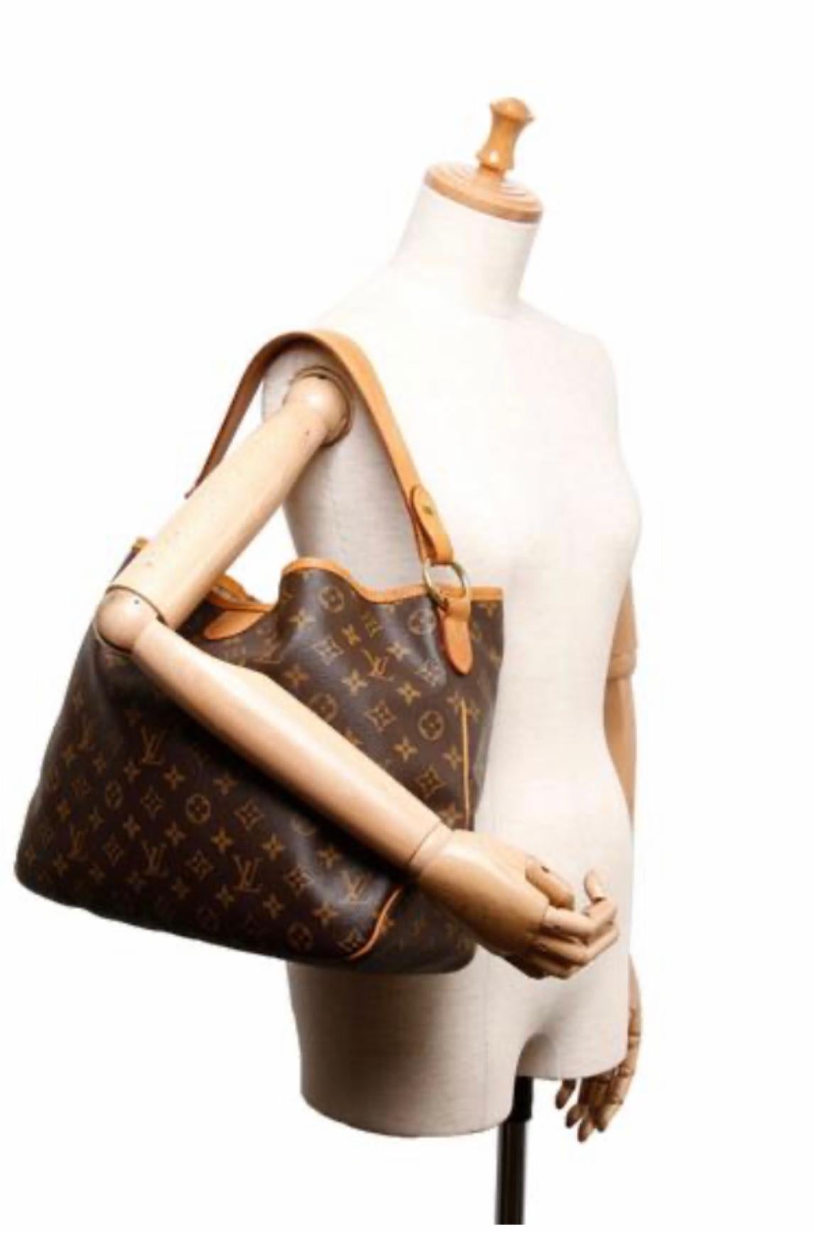 Women's Louis Vuitton Delightful Monogram Pm  Brown Tote