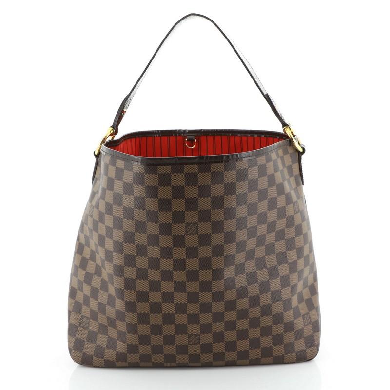 Gray Louis Vuitton Delightful NM Handbag Damier MM