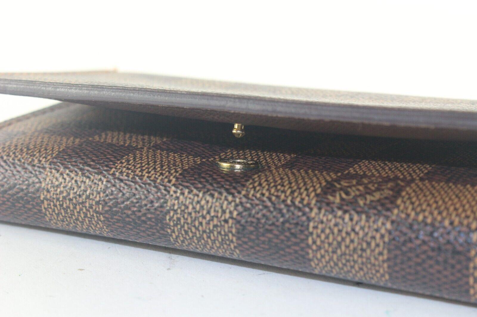 Women's or Men's LOUIS VUITTON Demier Ebene Tresor Snap Wallet 4LV727K
